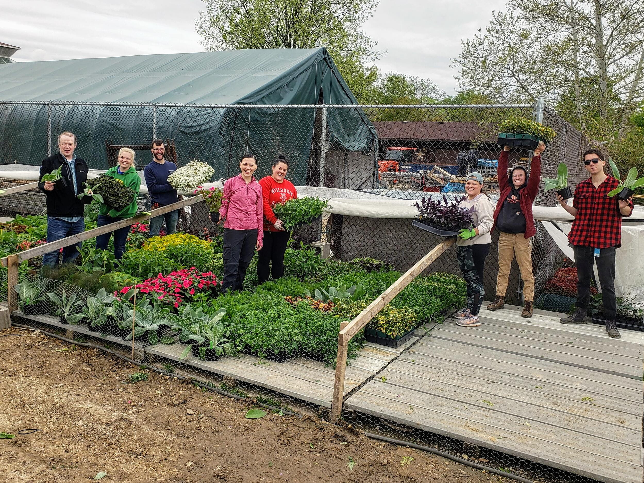 A work day at Olbrich Gardens in Madison, WI.